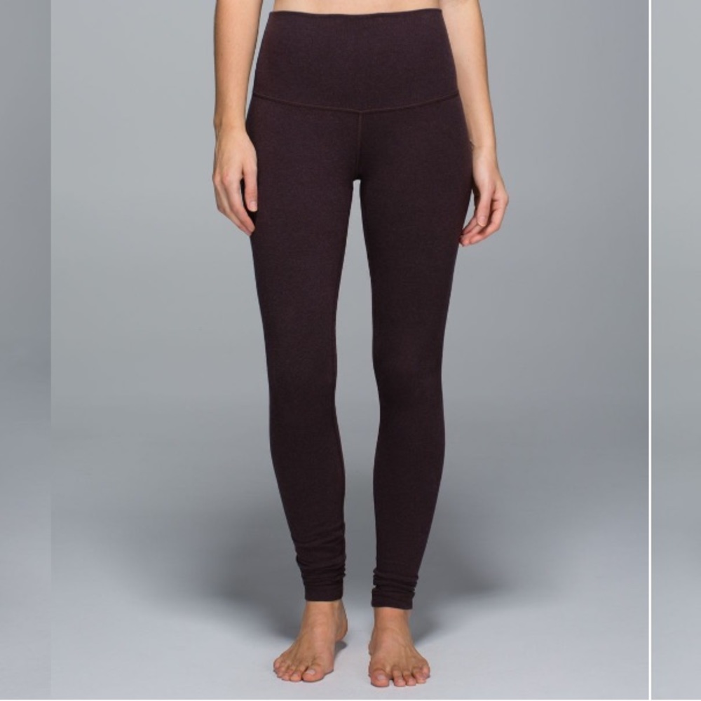 2/$20 Lululemon Wunder Under Roll-Down Cotton Tights